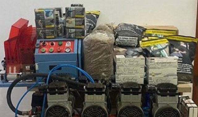 Tekirdağ'da kaçak tütün ve makaron operasyonu