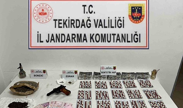 Tekirdağ'da silah ve uyuşturucu operasyonu