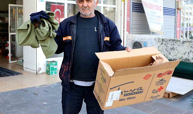 Televizyon siparişi verdi, bez geldi