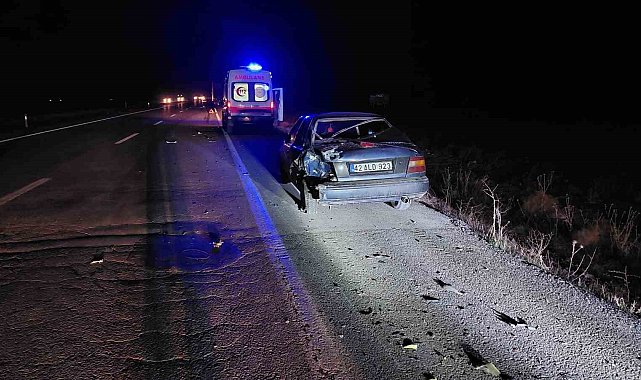 Tır otomobile arkadan çarptı: 1 yaralı