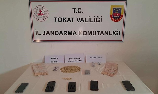 Tokat Jandarma Komutanlığından silah ve uyuşturucu operasyonu