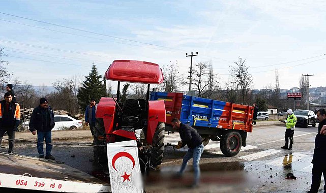 Traktör ile hafriyat kamyonu çarpıştı: 1 ölü