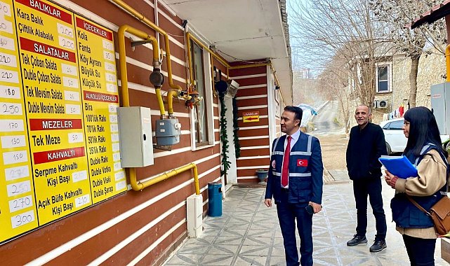 Tunceli'de fiyat tabelası denetimi