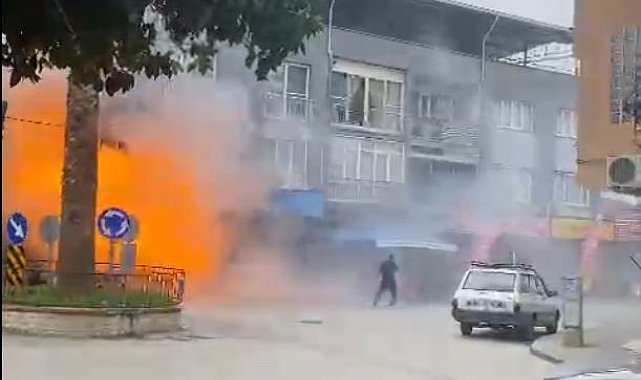 Tüpler bomba gibi patladı, ortalık savaş alanına döndü