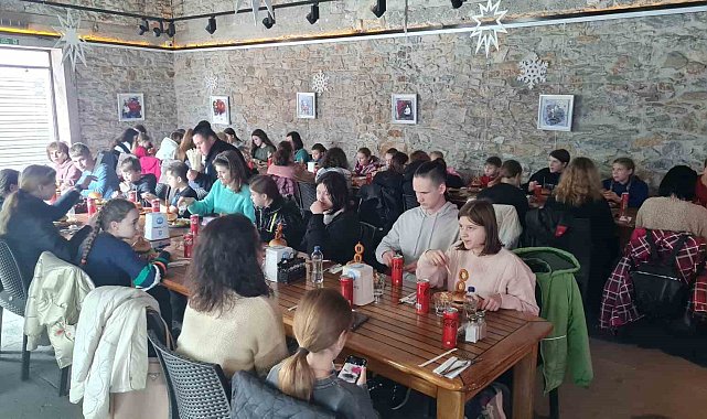 Ukraynalı öğrenciler Bodrum'a geldi