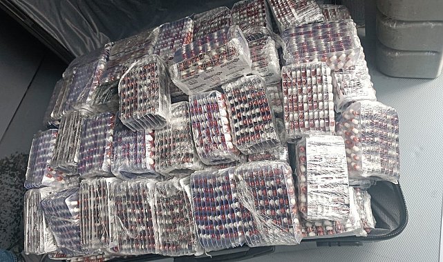 Uşak'ta 32 bin adet sentetik ecza ele geçirildi