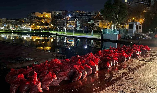 Üsküdar'da 6 ton kaçak midye ele geçirildi