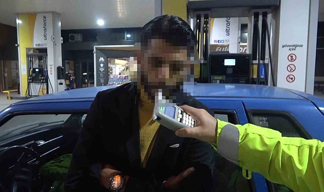 Uygulama noktasından kaçtı, yakıt alırken yakalandı