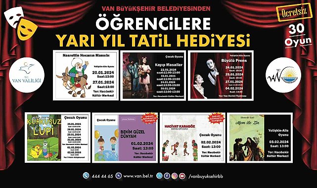 Van Büyükşehir Belediyesi'nden çocuklara karne hediyesi