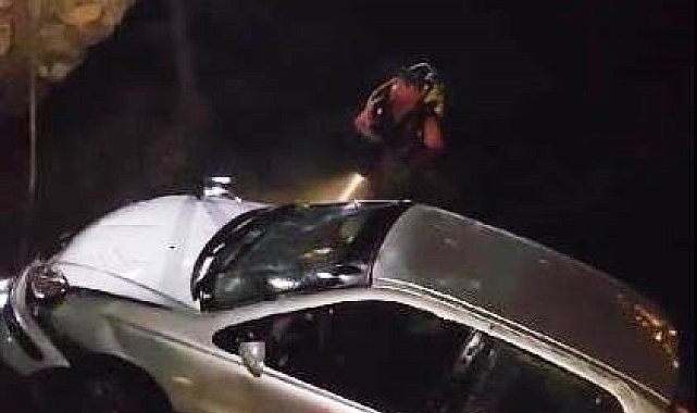 Vitesleri karıştırınca denize uçtu