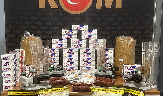 Yalova'da kaçak sigara operasyonu