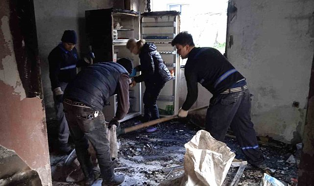 Yangın mağdurlarına hızlı destek