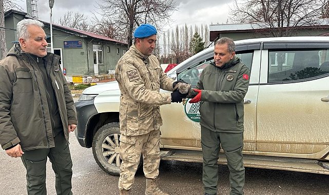 Yaralı atmacaya jandarma ekipleri sahip çıktı