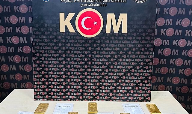 Yasa dışı yollarla ülkeye getirilen külçe altın ele geçirildi