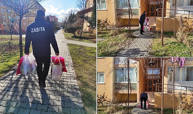 Yaşlı kadına zabıtadan yardım eli