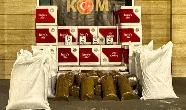 Yozgat'ta 410 bin makaron ve 247 kilogram kaçak tütün ele geçirildi
