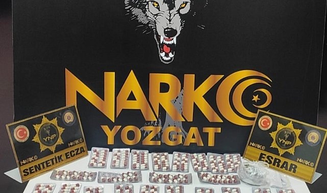 Yozgat'ta emniyet ekipleri 449 adet uyuşturucu hap ele geçirdi