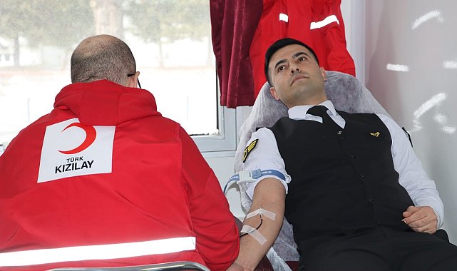 Yozgat'ta jandarma personeli kan bağışında bulundu
