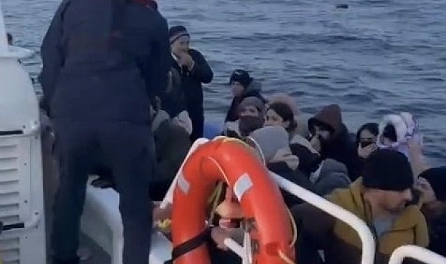 Yunan unsurlarınca ölüme terk edilen 34 kaçak göçmen kurtarıldı