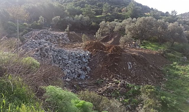 Zabıta ekipleri hafriyat denetiminde