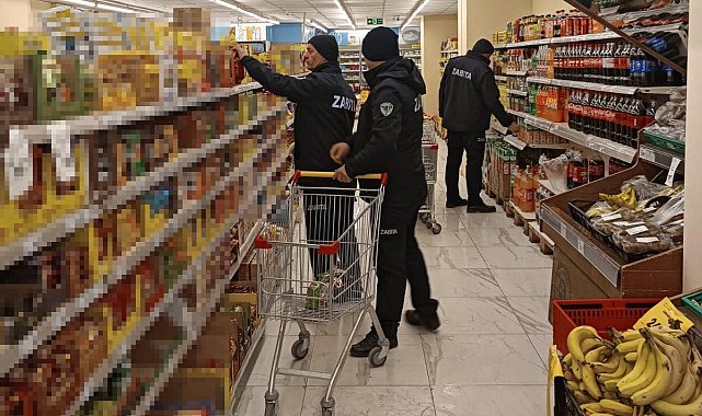 Zabıta ekipleri marketleri denetledi