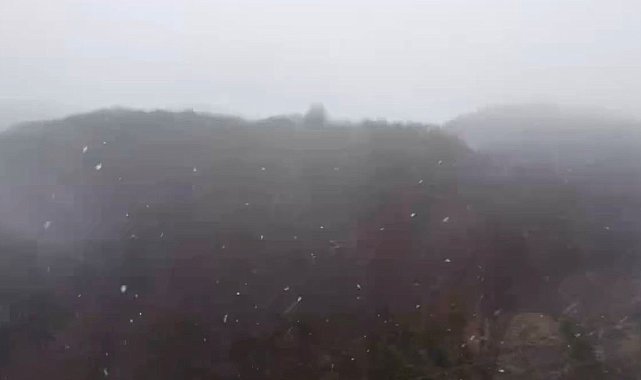 Zonguldak'ta yüksek kesimlere kar yağdı