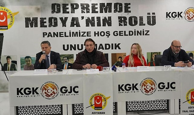 'Depremde medyanın rolü' konuşuldu