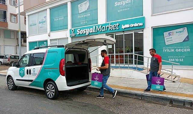 'Sosyal Market' Ordu'da ihtiyaç sahiplerinin yanında