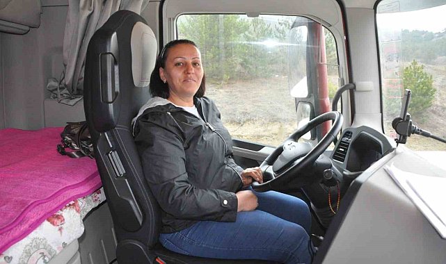 40 yaşında erkeklere taş çıkaran kadın şoförünün hedefi Avrupa'ya çıkmak