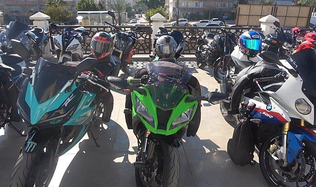 600'ü aşkın motor tutkunu Mersin'de buluştu