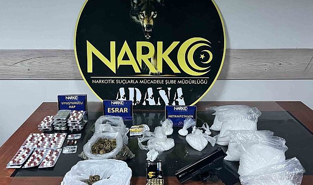 Adana'da 4 kilo metamfetamin ele geçirildi: 4 kişi tutuklandı