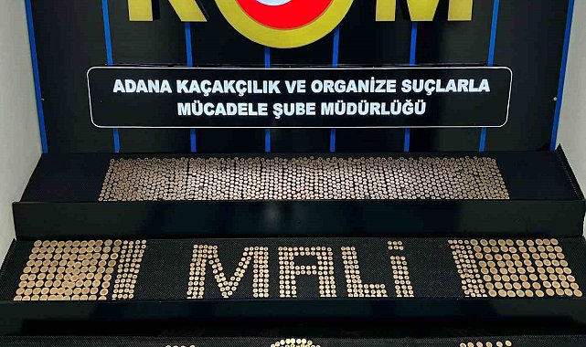 Adana'da bin 893 adet sahte altın ele geçirildi