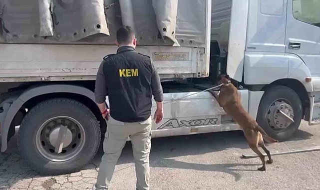 Adana'da sunta içine zulalanmış 100 kilogram esrar ele geçirildi