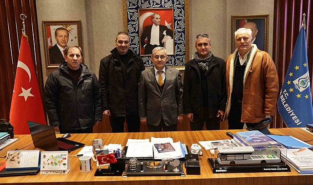 Adnan İnal ve yönetim kurulu üyelerinden Başkan Işık'a ziyaret