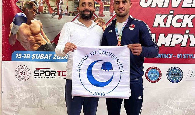 ADYÜ Öğrencisi Emrah Yaşar altın madalya kazandı