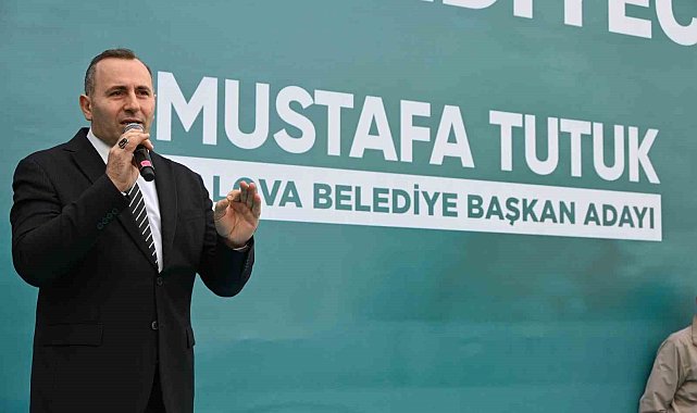 AK Parti Yalova Başkan Adayı Tutuk: "Yalova'da iziniz var mı, harmanda yüzünüz olacak"