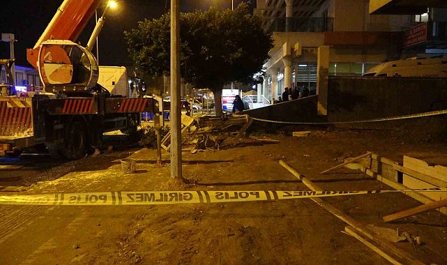 Alanya'da vinçten kopan parça inşaat işçisini yaraladı