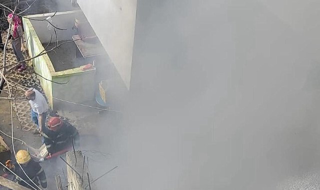 Aparmanın birinci katında çıkan yangın korkuttu