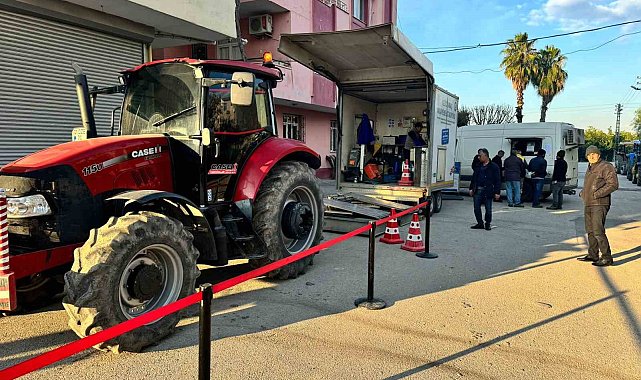 Araç muayenesinde Yüreğir'de çiftçilere büyük kolaylık