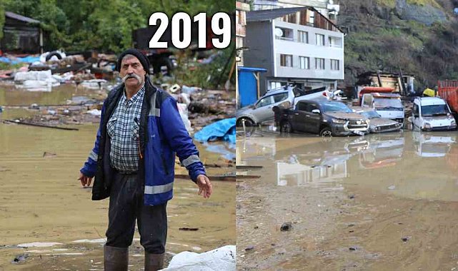 Artvin Borçka'da 4 yıl sonra yine aynı sel manzarası yaşandı