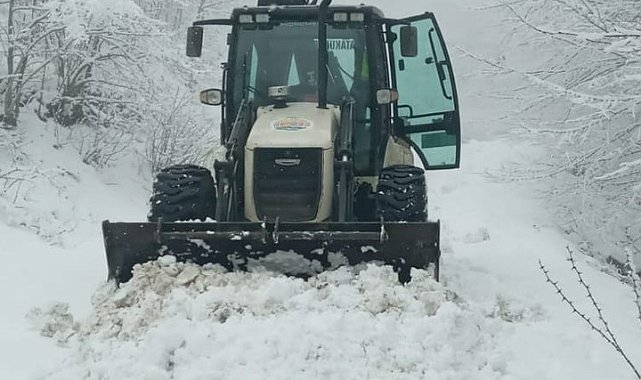 Atakum'da kar mesaisi