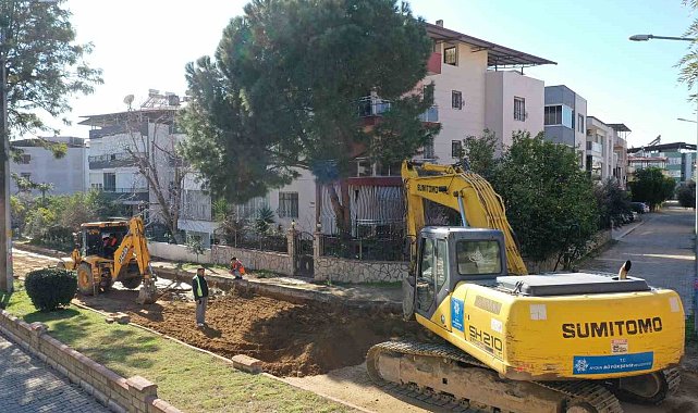 Aydın Büyükşehir Belediyesi Nazilli'nin bulvarlarını yeniliyor