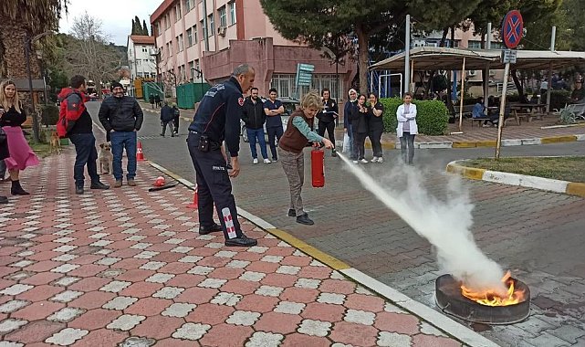 Aydın Devlet Hastanesi personeline yangın eğitimi verildi