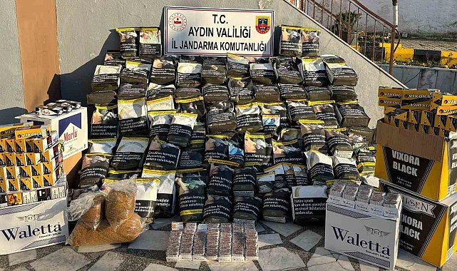 Aydın'da 115 bin adet makaron ele geçirildi
