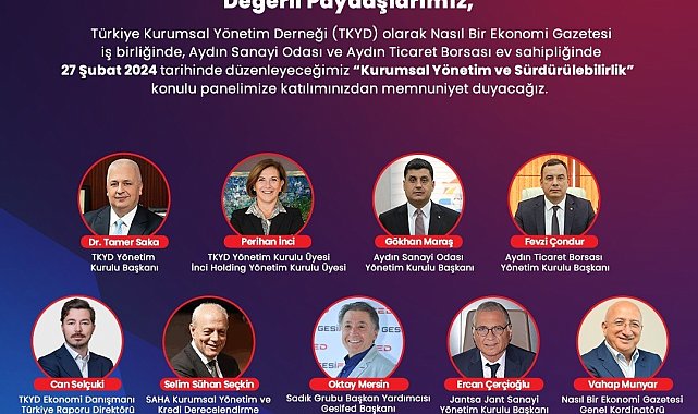 Aydın'da iş dünyası kurumsal yönetimi TKYD'den dinleyecek