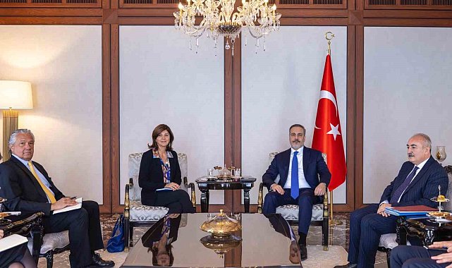 Bakan Fidan, BM Genel Sekreteri'nin Kıbrıs konusundaki şahsi temsilcisi Cuellar'ı kabul etti