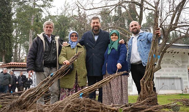 Balıkesir Büyükşehir'den Sındırgı'ya 16 bin ceviz ve badem fidanı