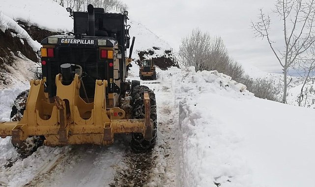 Batman'da kardan kapalı olan 130 yolun 60'ı açıldı