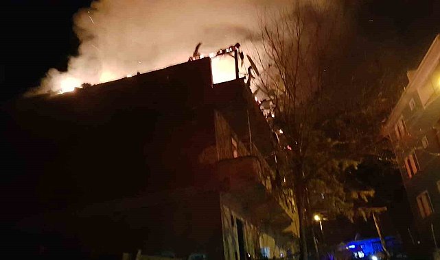 Bayat'ta korkutan yangın