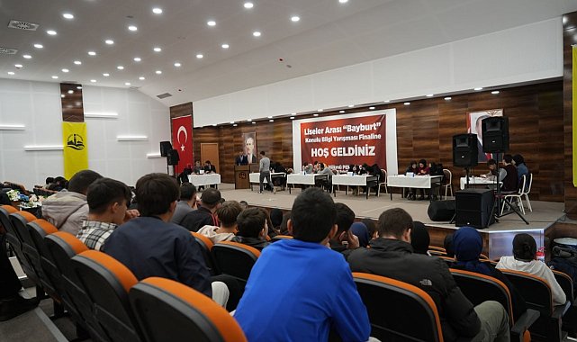 Bayburt konulu bilgi yarışmasının kazananı Milli İrade Anadolu Lisesi oldu
